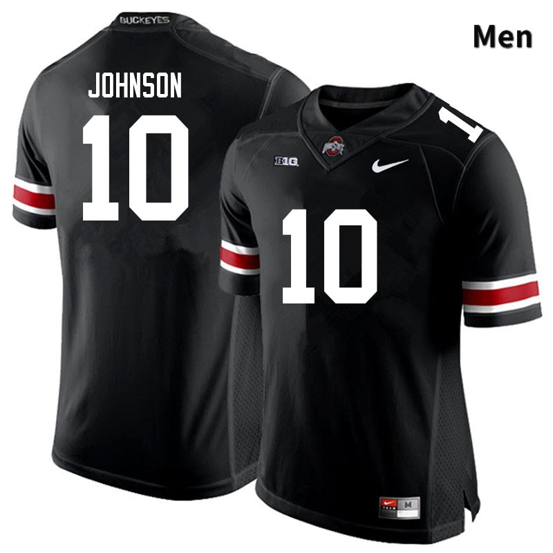 Ohio State Buckeyes Xavier Johnson Men's #10 Black Authentic Stitched College Football Jersey